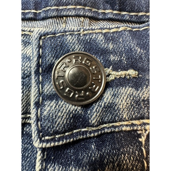 RGSTR Jeans Mens 31x30 Blue Distressed Repair Patch Slim Skinny Stretch Denim - Picture 6 of 16